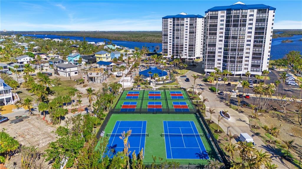 Aerial view with a water view virtually enhanced image