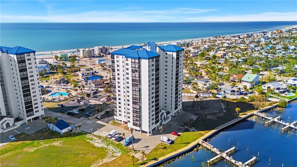 VIRTUALLY ENHANCED - Drone / aerial view with a water view