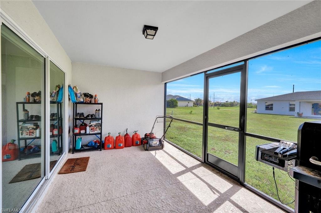 View of sunroom