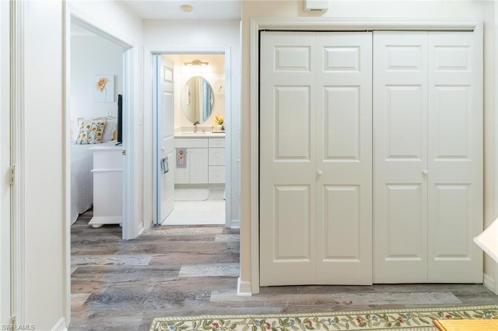 View of Bathroom and a utility closet