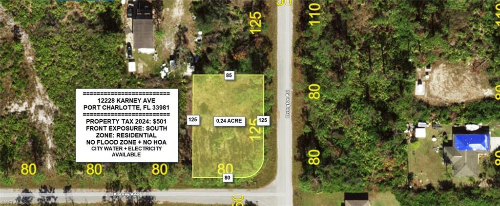 Aerial overview of property's location