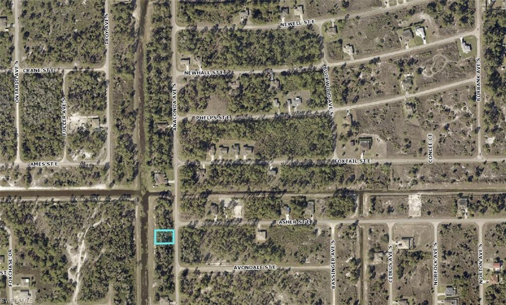 Aerial view of property's location