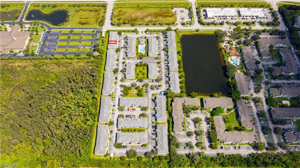 Bird's eye view of a large body of water