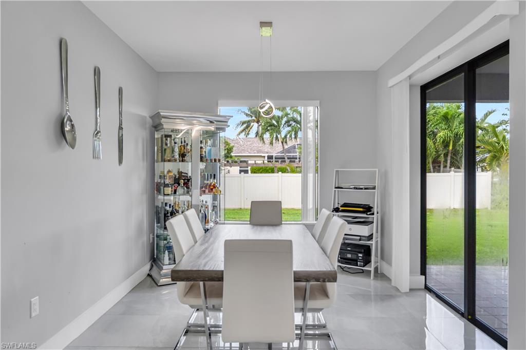 Dining room featuring baseboards