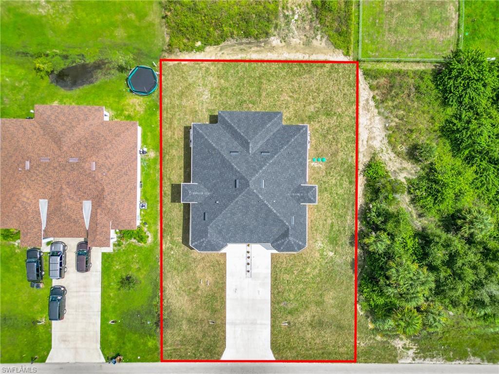 View of property location with property boundaries highlighted