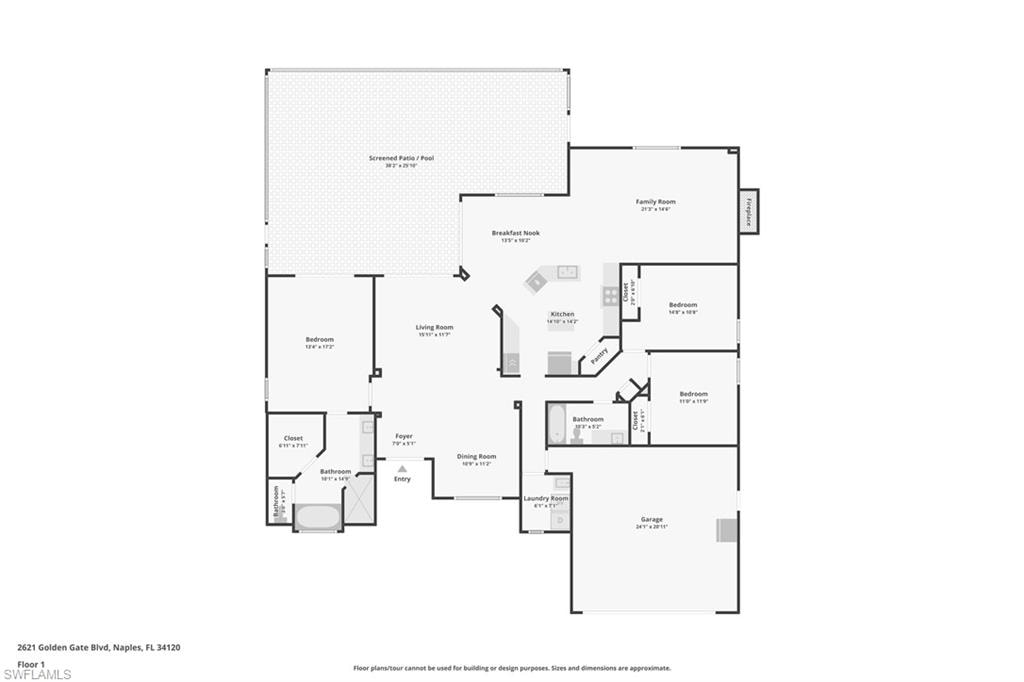 View of floor plan / room layout