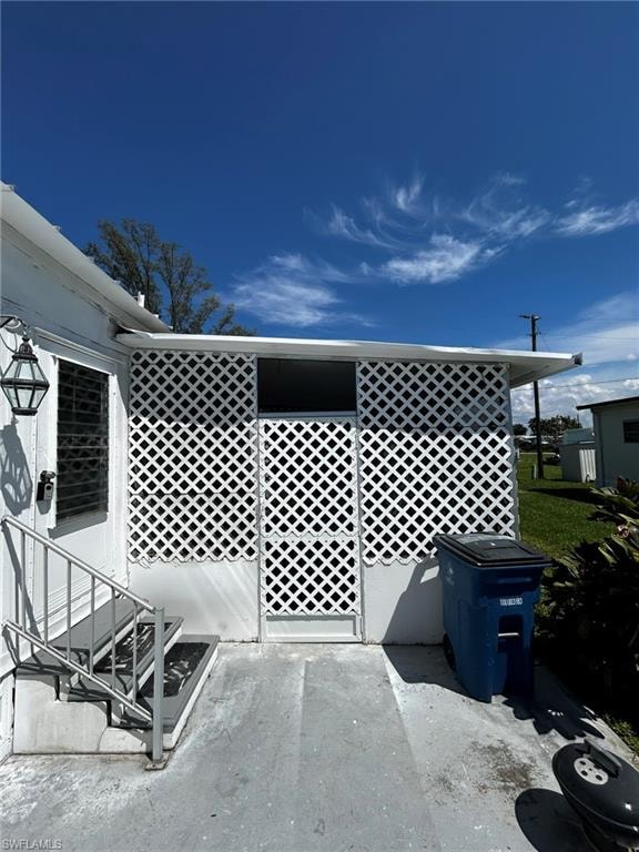 View of patio