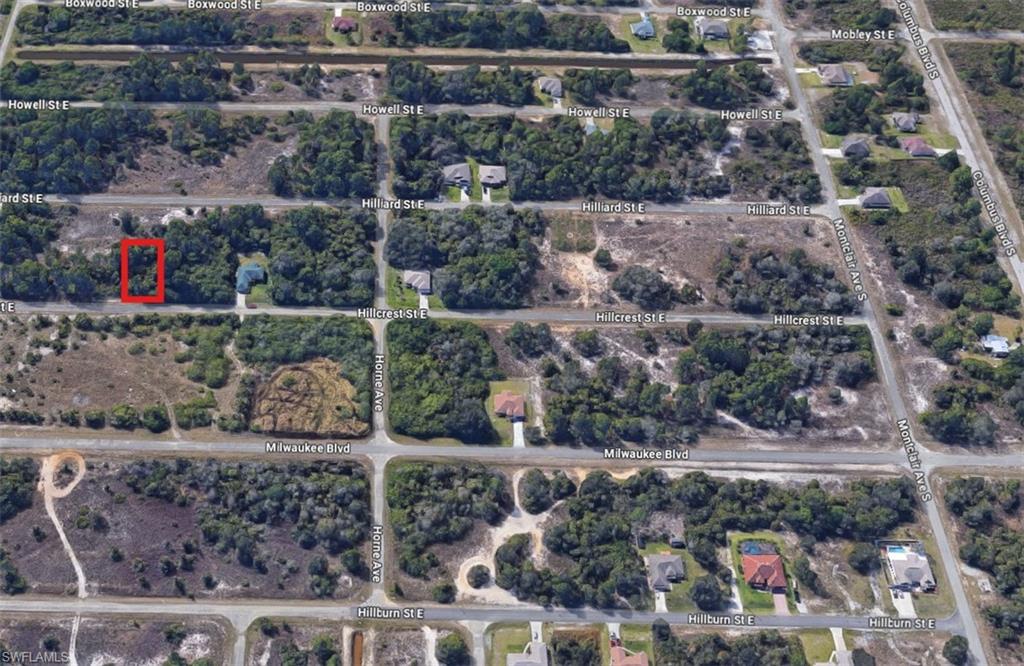 Aerial view of property's location