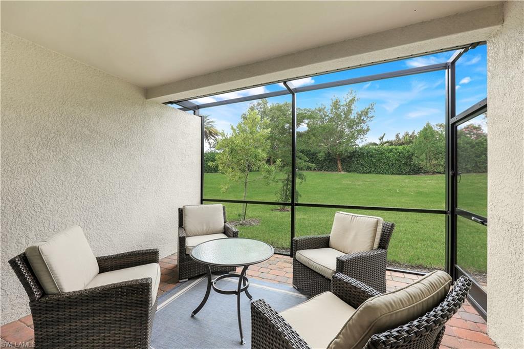 Sunroom with outdoor lounge area