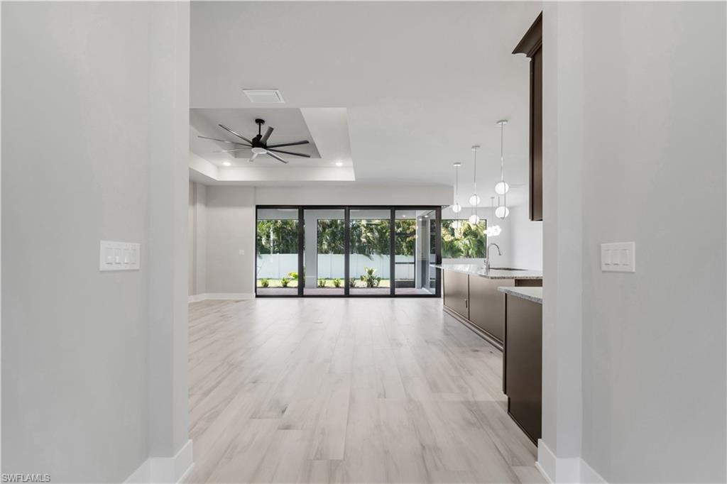 Den to Kitchen View
