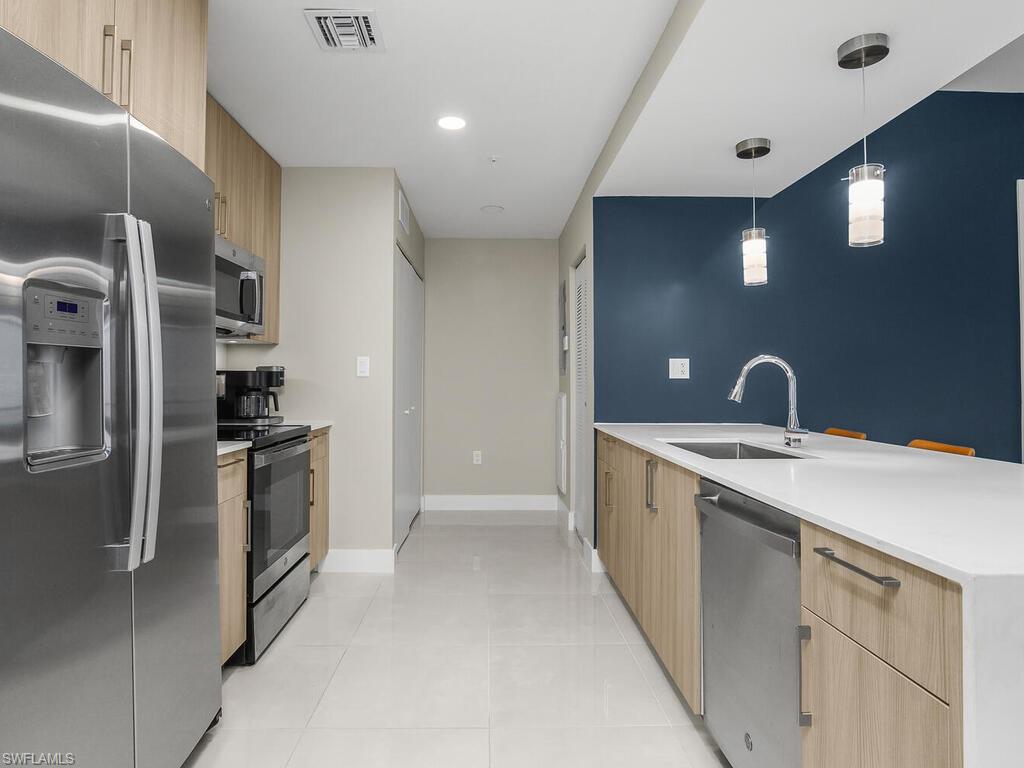 Stainless Steel appliances though- out the Kitchen