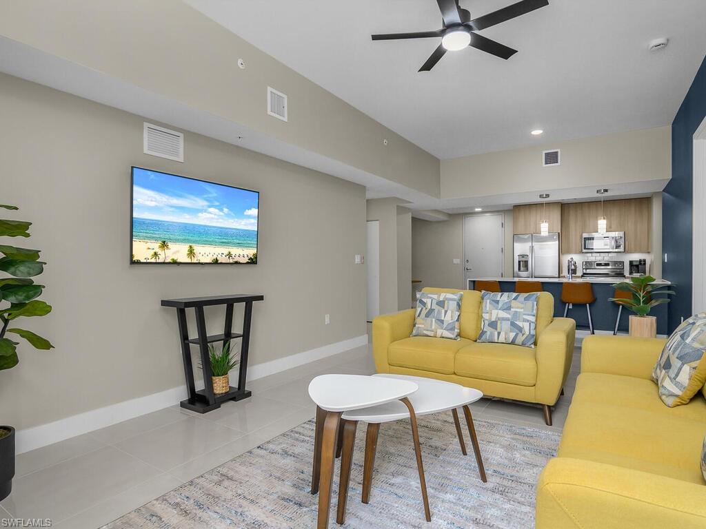 Enjoy conversation with friends and family from this comfortable living space