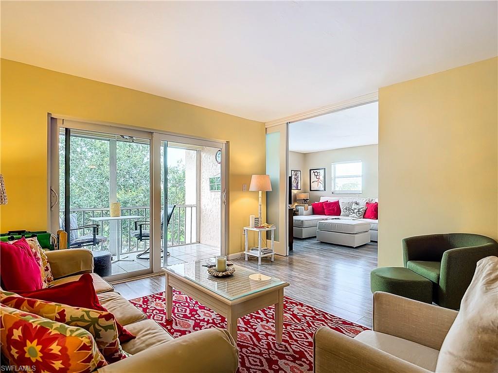 Living room featuring hardwood / wood-style floors