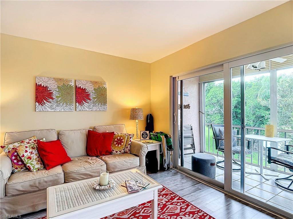 Living room featuring hardwood / wood-style flooring