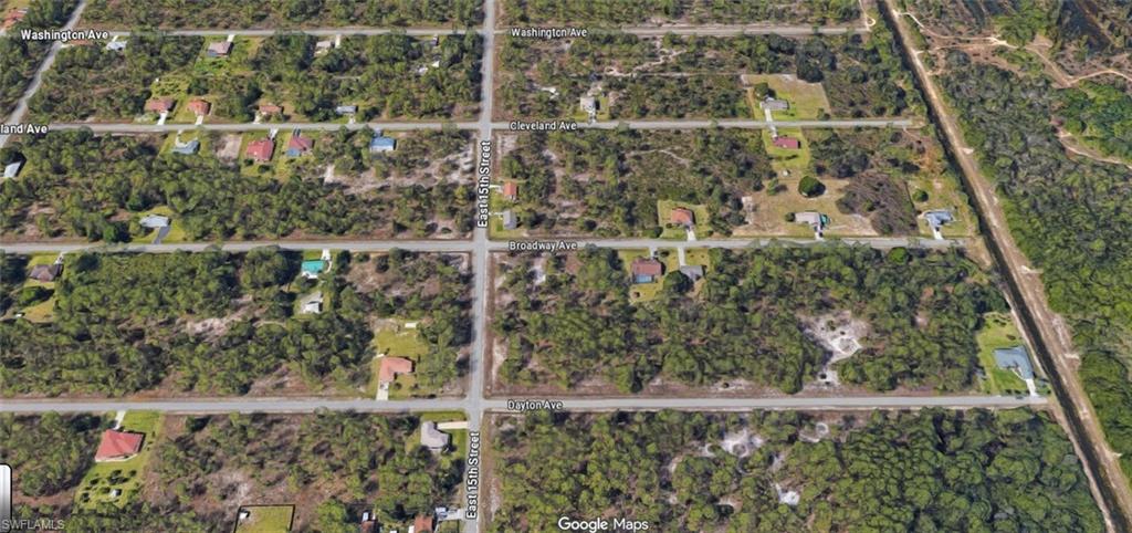 Aerial map of property and surrounding area