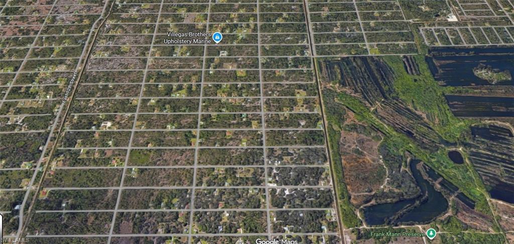 Aerial map of property and surrounding area
