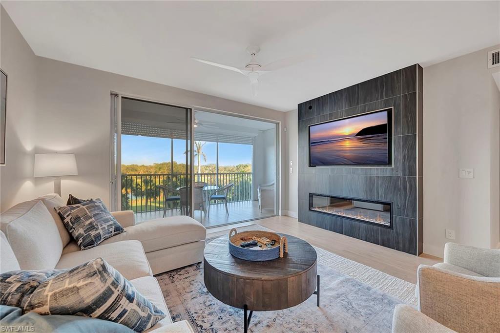 Living Area with Fireplace Feature