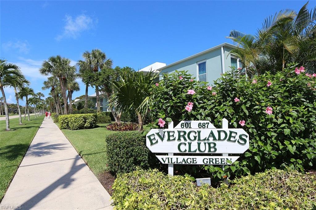Community sign with a yard