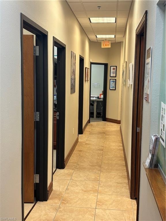 Hallway leading to examination rooms