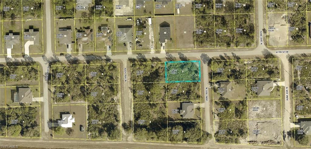 Aerial view of property's location