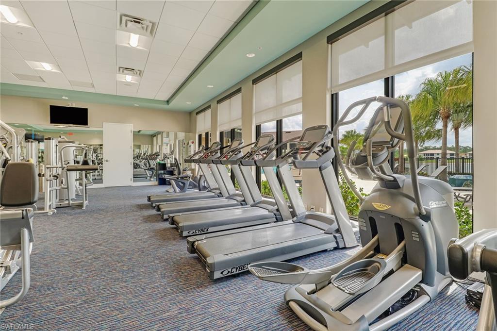 Amenity center fitness area