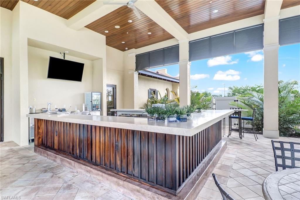 Amenity center bar area