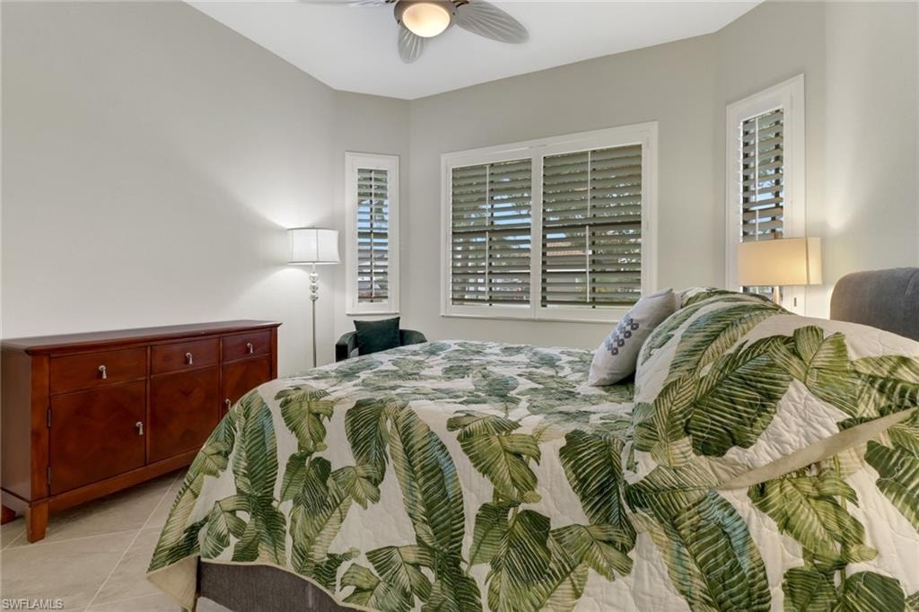 Tiled light & bright second bedroom