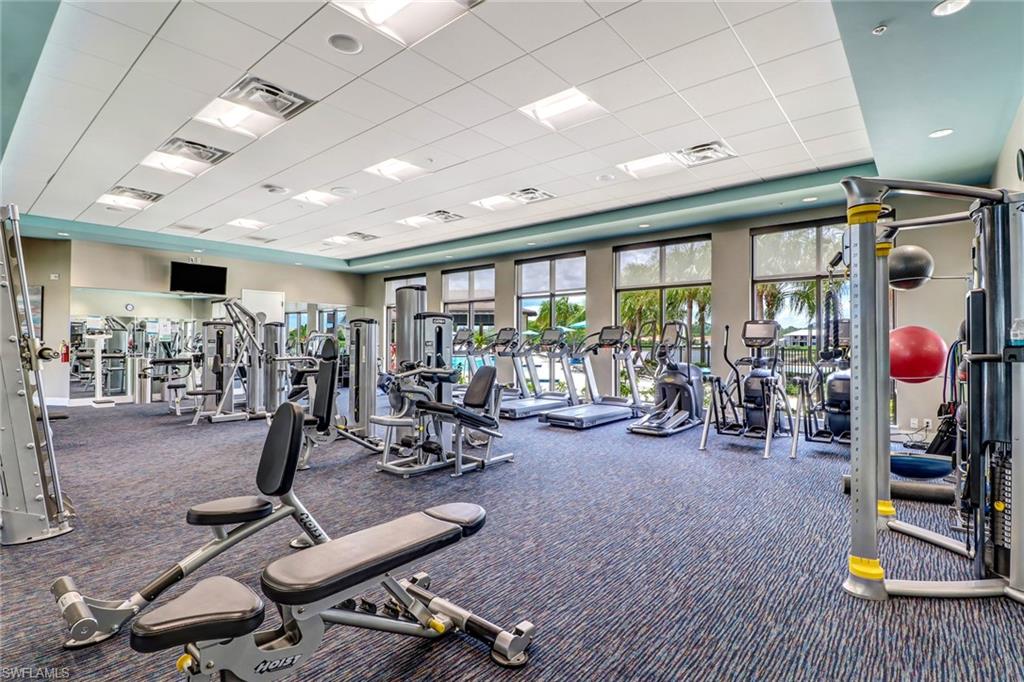 Amenity center fitness area
