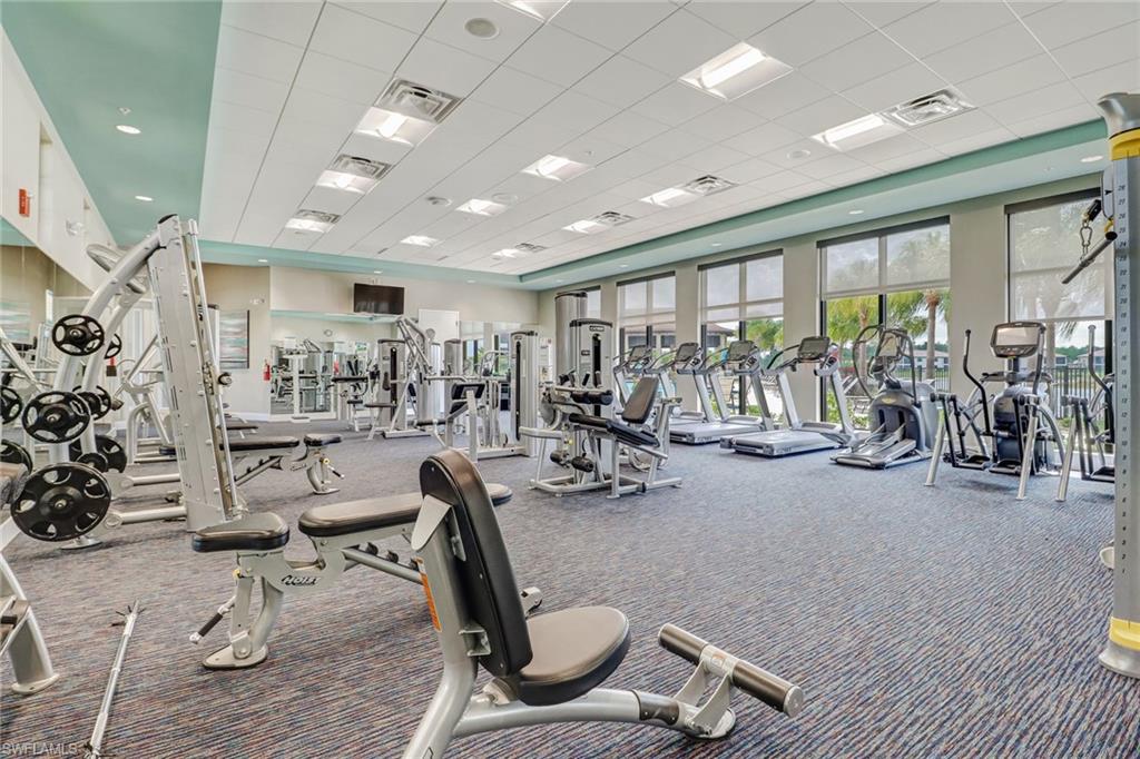 Amenity center fitness area