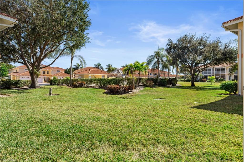 View of yard featuring a residential view