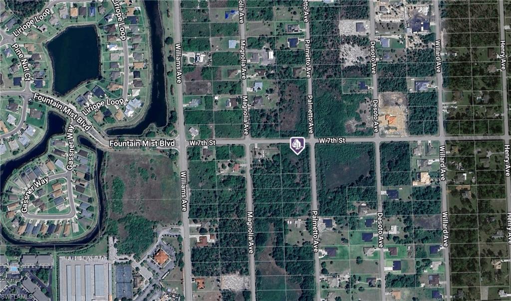 Aerial view of property's location