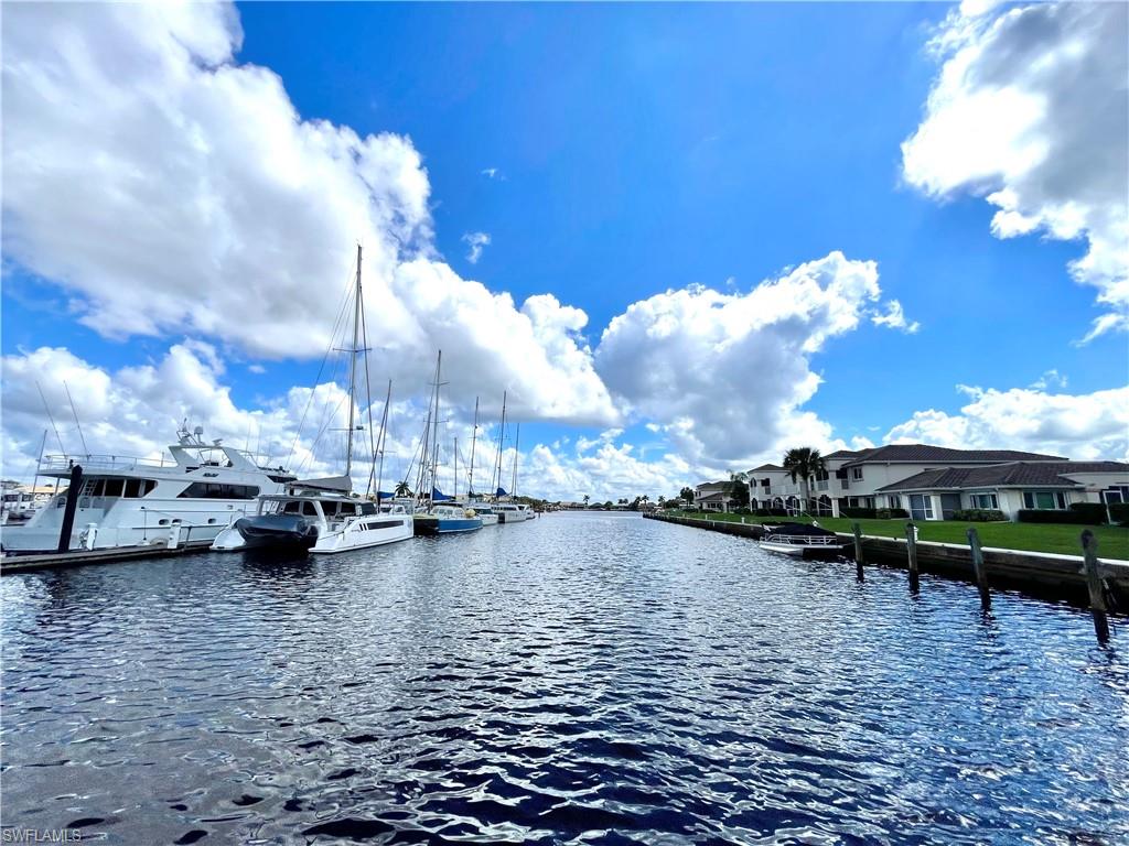 Water view featuring a boat dock