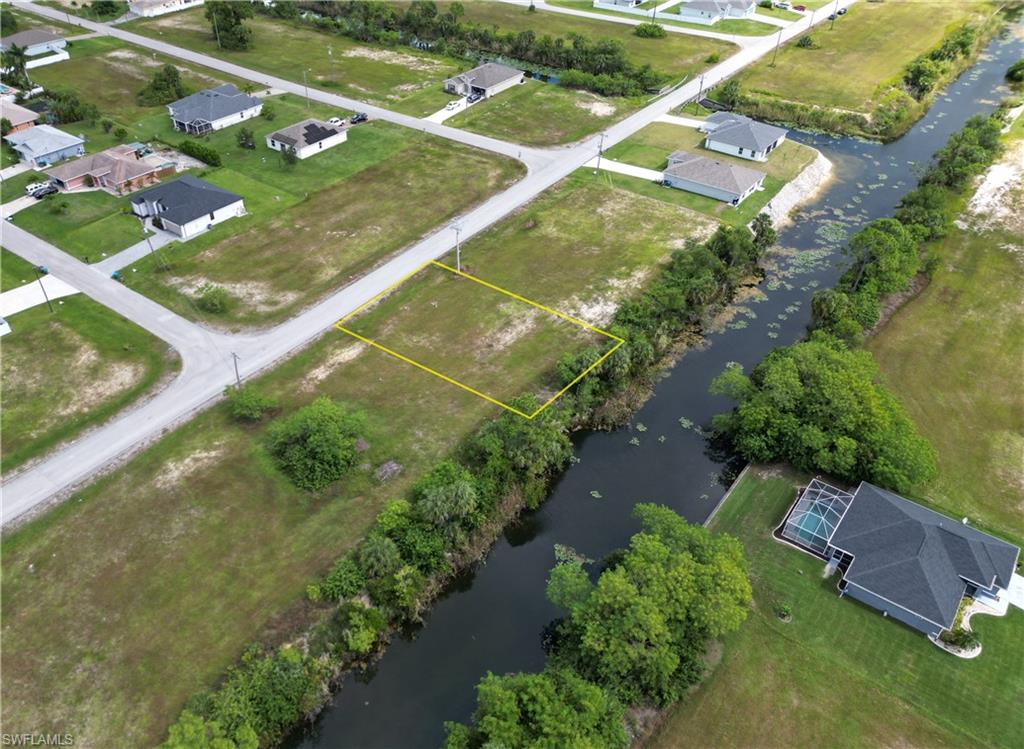 Drone / aerial view of a nearby body of water