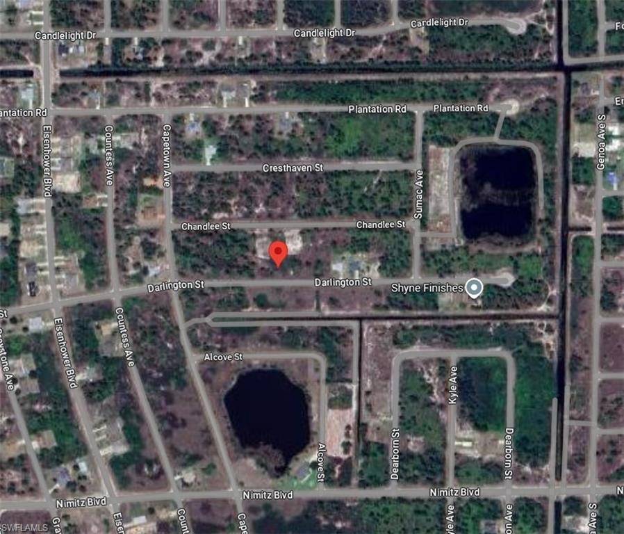 Aerial overview of property's location