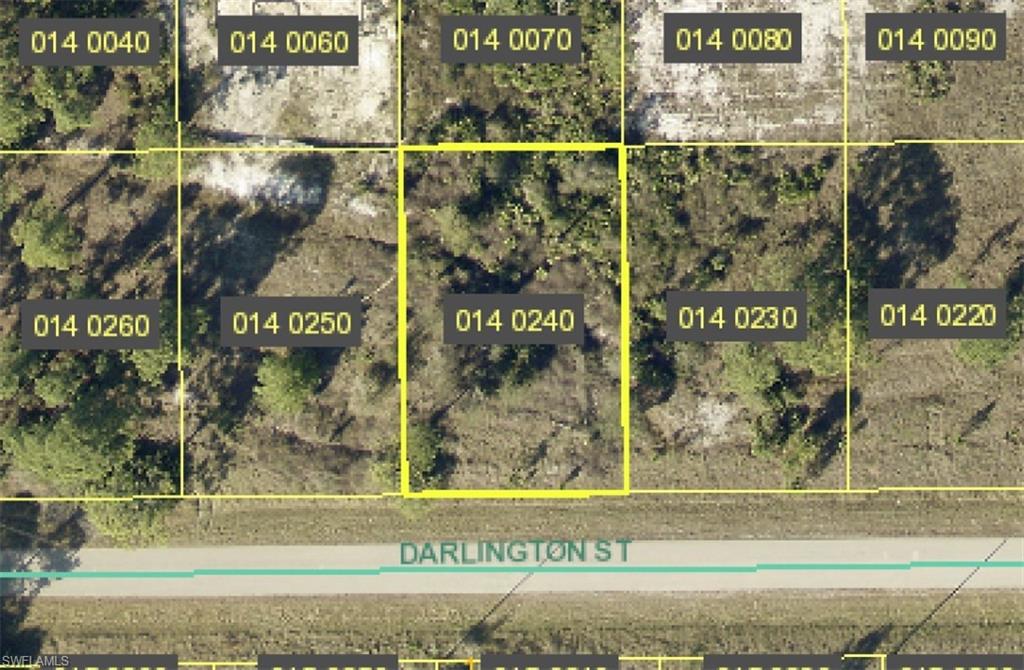 Aerial view of property's location
