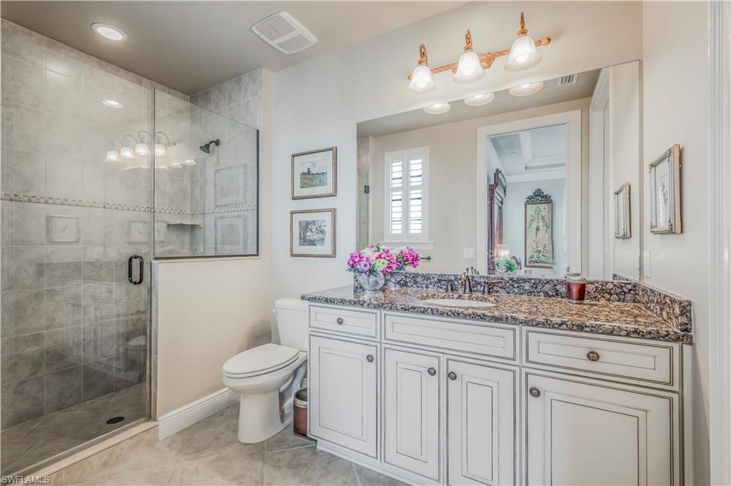 Guest suite bath with custom tile