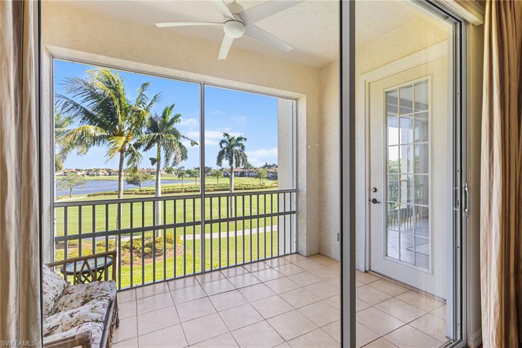Wake up to these views from your primary bedroom overlooking the golf course and lakes! Breathtaking!