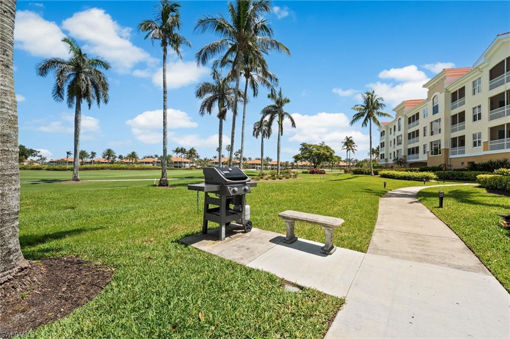 BBQ is available just steps away from the condo