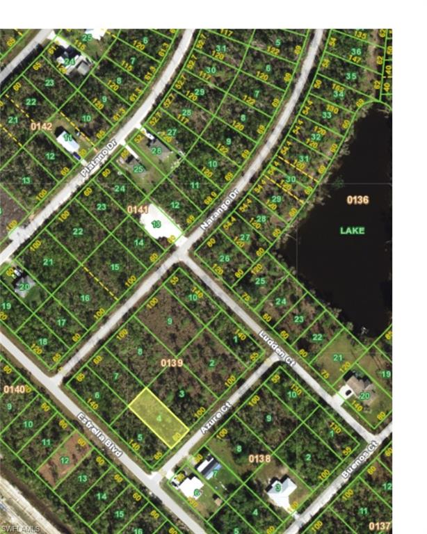 Aerial view of property's location