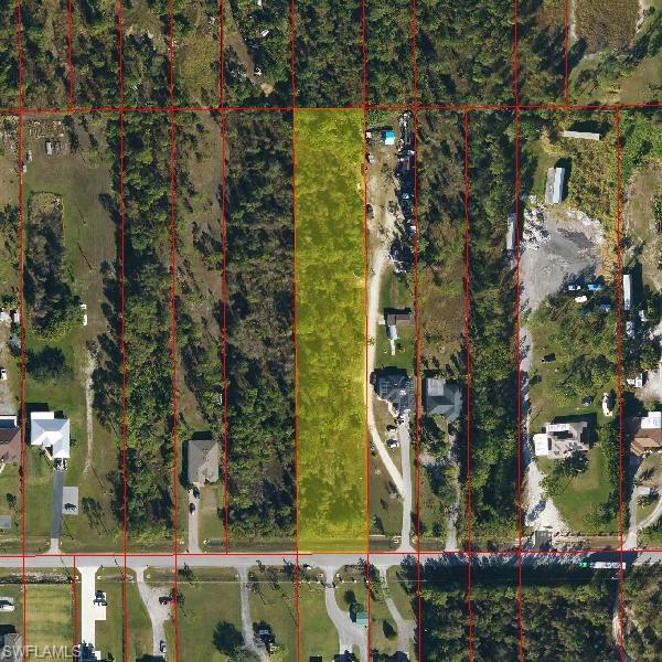 Map / location with property parcel outlined
