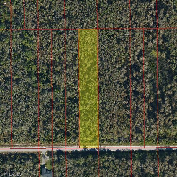 Map / location with property parcel outlined