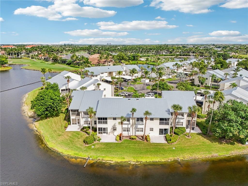 Drone / aerial view of a nearby body of water