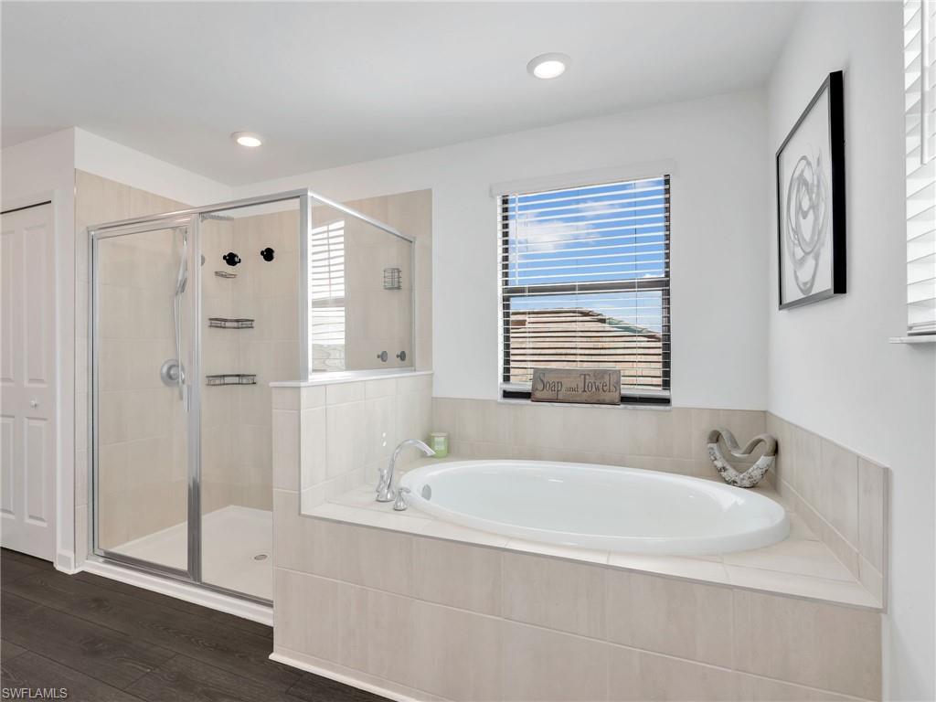 Master Shower and Separate Tub
