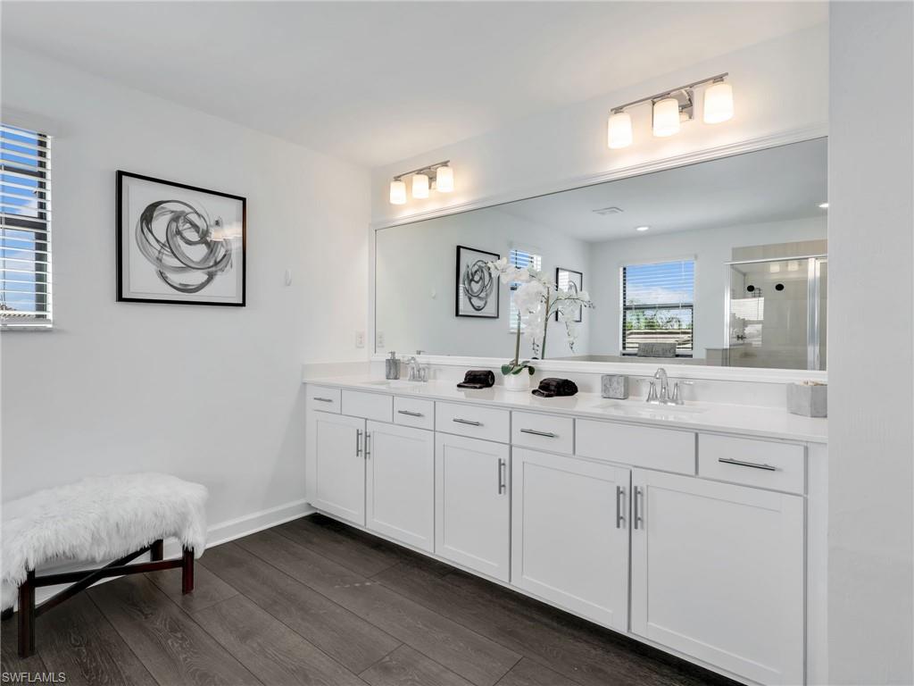 Master Bathroom with Dual Sinks