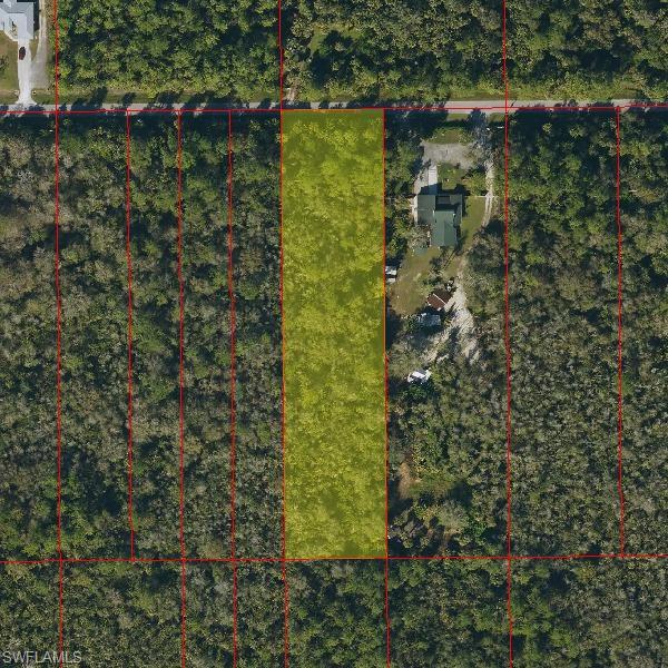 Map / location with property parcel outlined