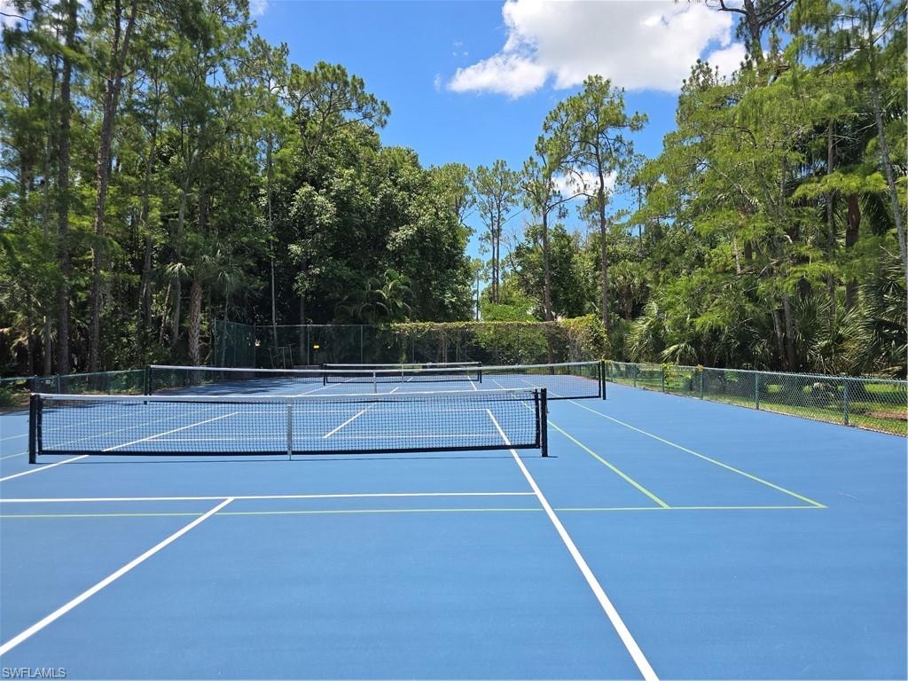 want to play tennis or pickle ball Woodmere Lake has court