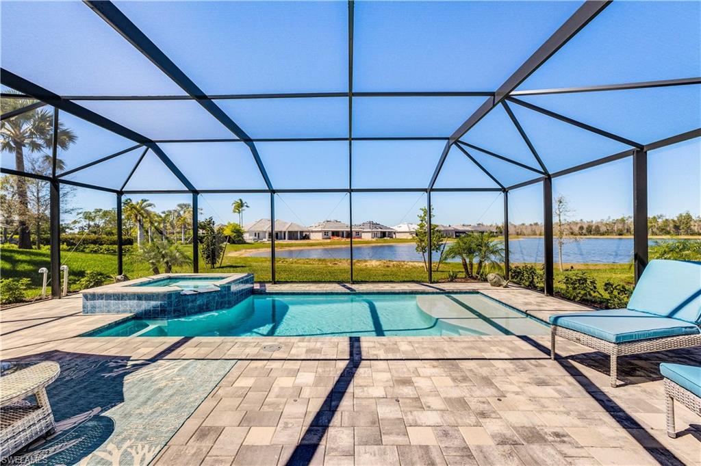Pool/Spa with views of the lake and preserve