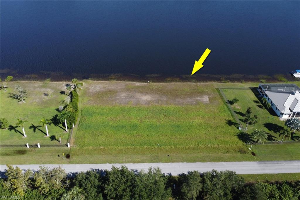 Aerial view of sparsely populated area