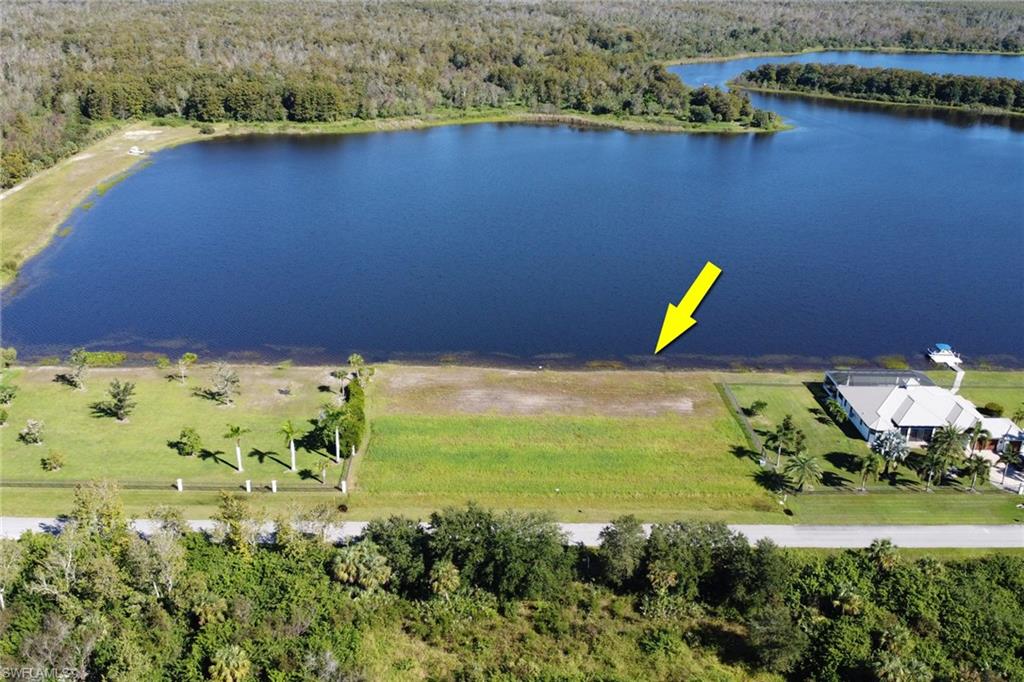 Bird's eye view of a large body of water