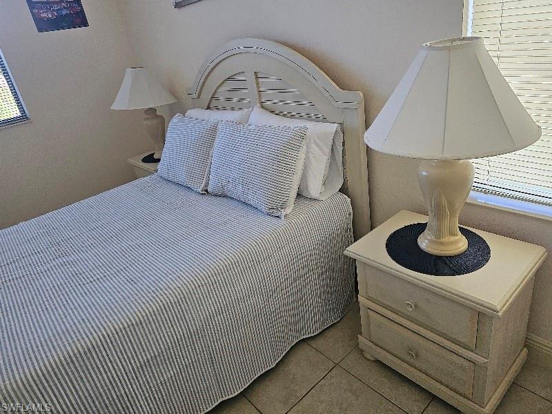 View of tiled bedroom